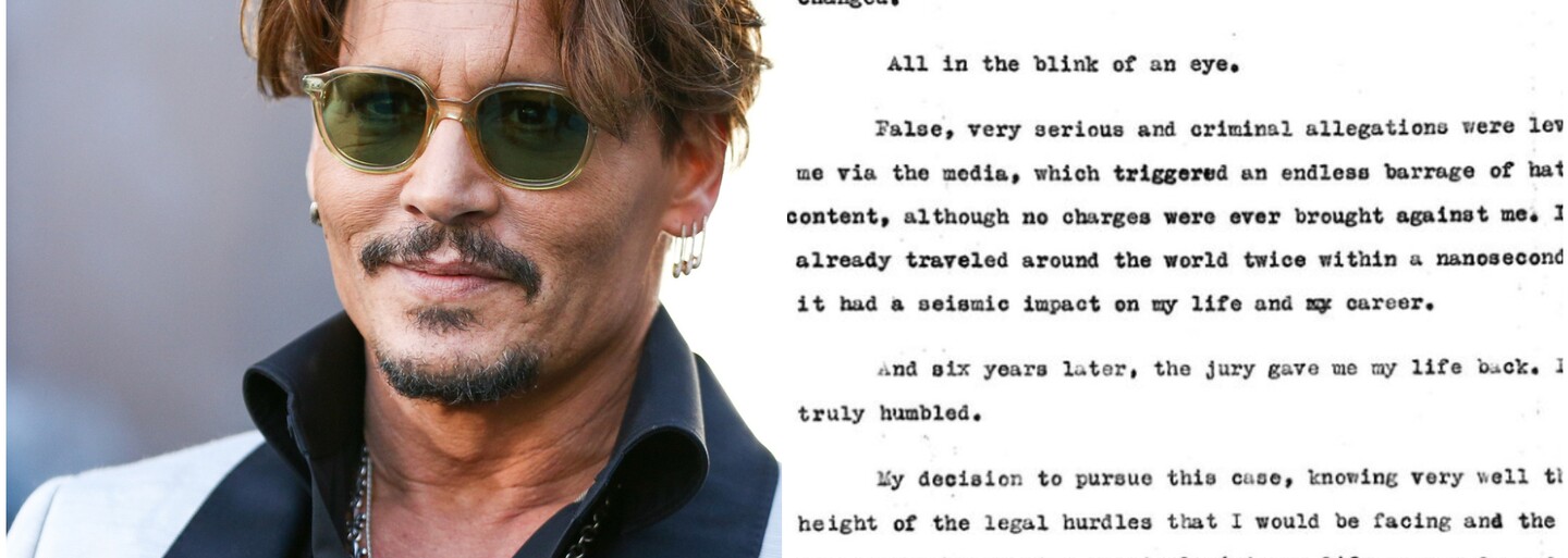 Johnny Depp o vítězství: To nejlepší teprve přijde. Konečně začíná nová kapitola. Pravda nikdy nezahyne