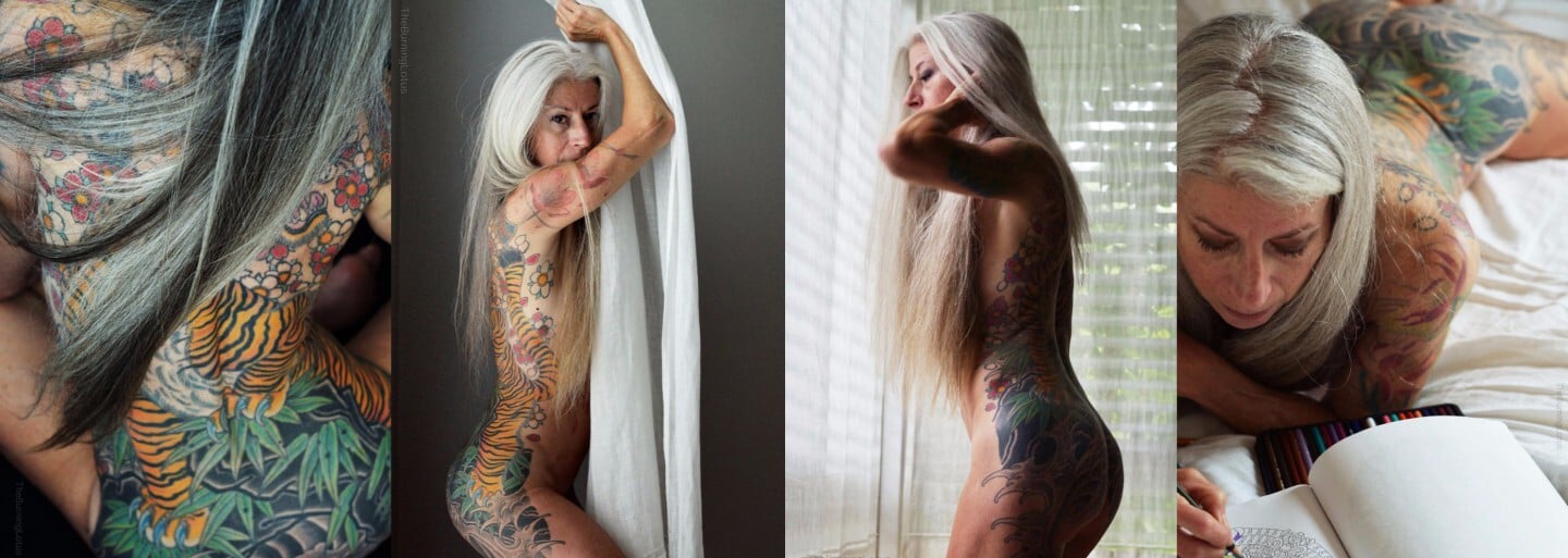Julie i v 56 letech dokazuje, že věk je jen číslo a žena může být tak sexy, jak se sama cítí. Nestydí se přitom shodit všechny části oblečení