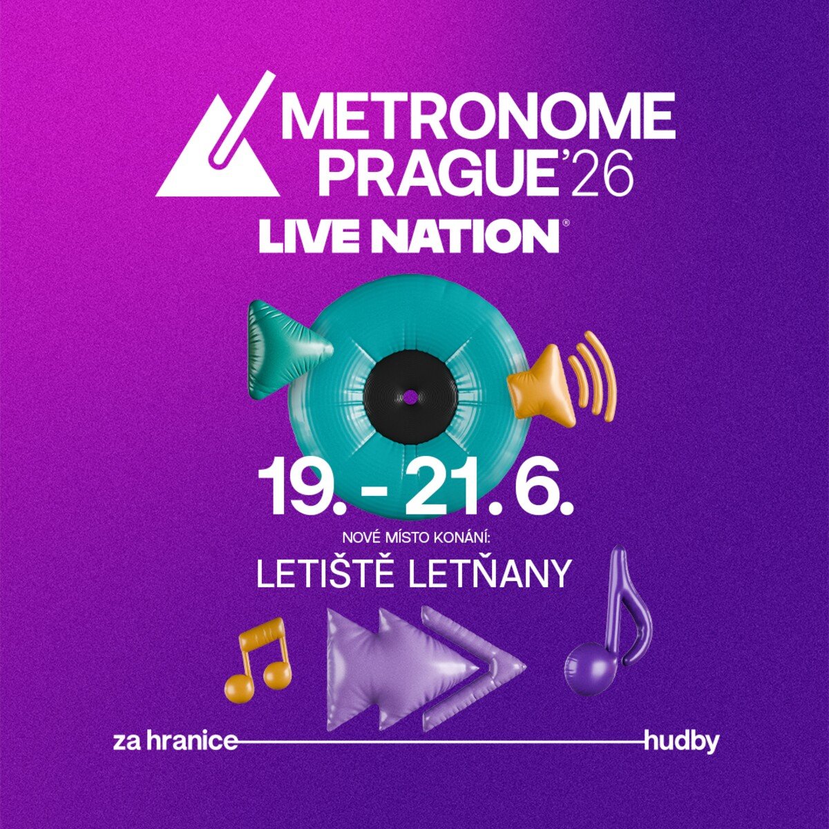 Metronome Prague bude v roce 2026 ještě větší.