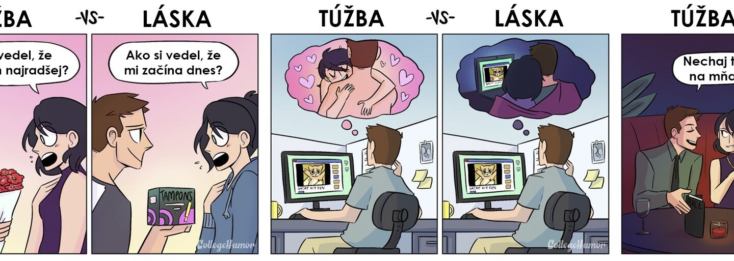 Kde je rozdiel medzi túžbou a láskou? Posvietili si na to ilustrácie zo sveta zamilovaných dvojíc