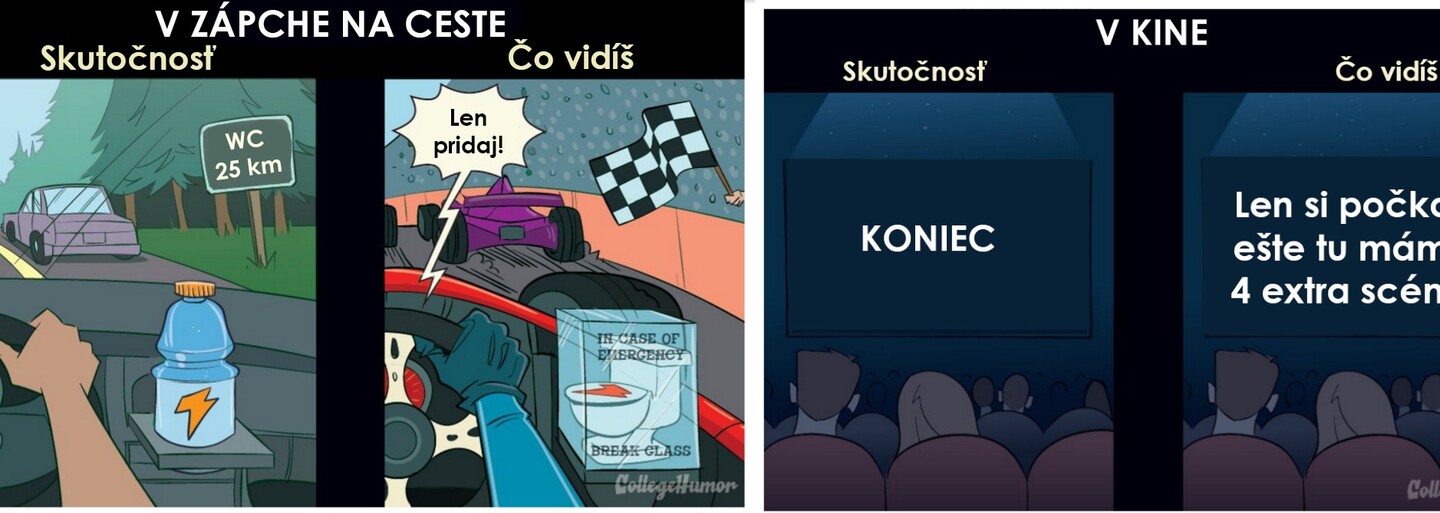 Když člověk musí na toaletu, svět se mění. Poznáš se v zábavných přirovnáních?