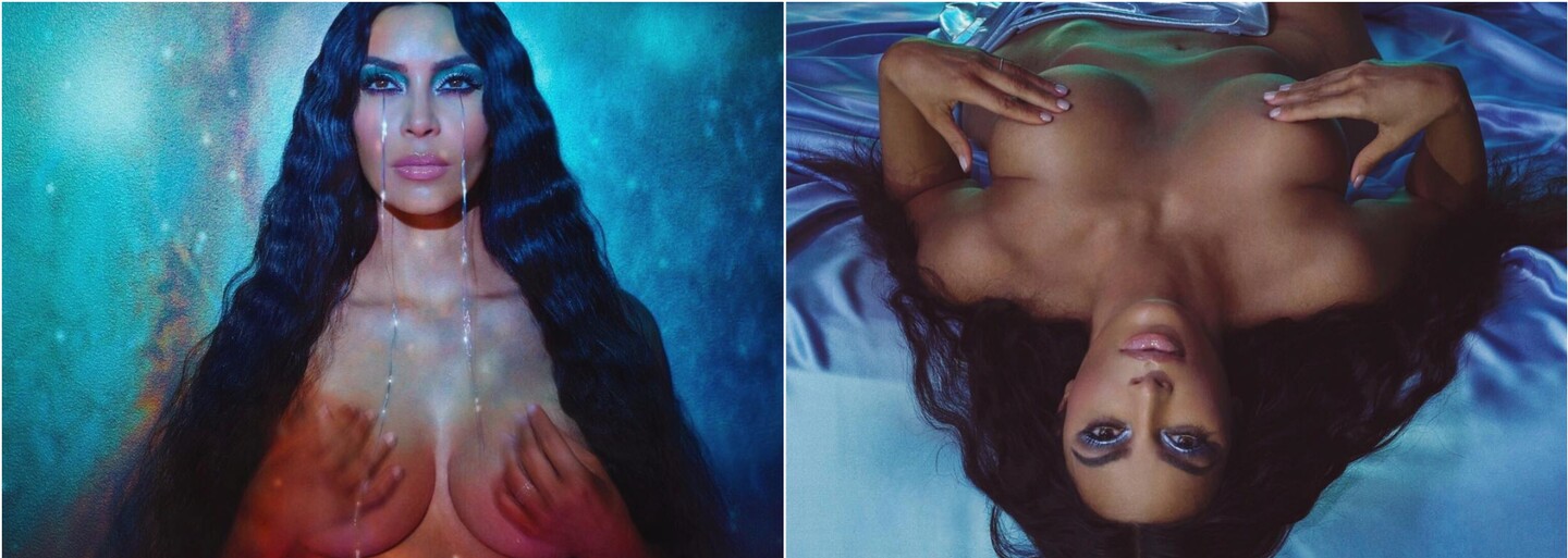 Kim Kardashian opět nahá. V kampani pro vlastní kosmetiku se zakrývá jen prsty