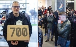 Kvôli novým teniskám Yeezy prišlo v Bratislave v daždi viac ako 150 ľudí, no uspelo len zopár z nich (Reportáž)