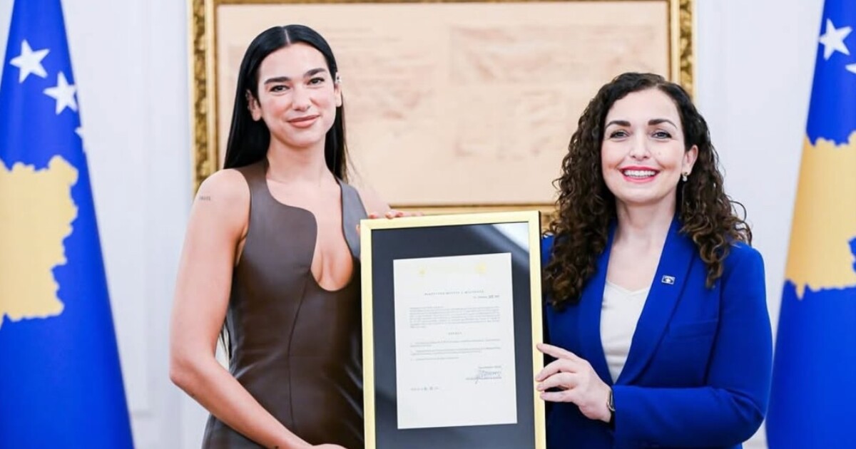 Dua Lipa je oficiálně občankou Kosova: „Vítej doma,“ přivítala ji prezidentka