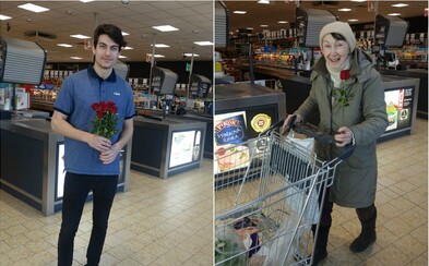 Lidl dnes svým zákaznicím rozdával květiny a přání krásného Mezinárodního dne žen Lidl dnes svým zákaznicím rozdával květiny a přání krásného Mezinárodního dne žen