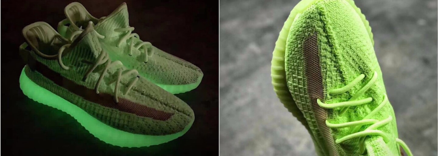 Limitované Yeezy svietiace v tme dostali neónovo-zelenú farbu. Exkluzivita sa odrazila aj na cene