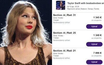 Lístky na koncert Taylor Swift za vyše 20-tisíc dolárov? Po výpadkoch Ticketmasteru sa objavili ponuky v astronomických sumách
