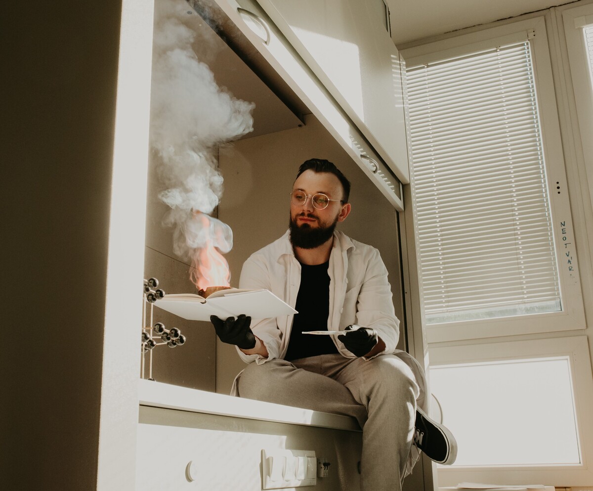 vedecke okienko, pokus