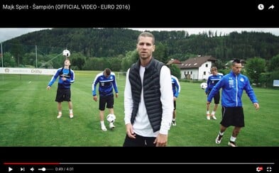 Majk Spirit a slovenská futbalová reprezentácia s futbalovou hymnou na EURO 2016 Majk Spirit a slovenská futbalová reprezentácia s futbalovou hymnou na EURO 2016
