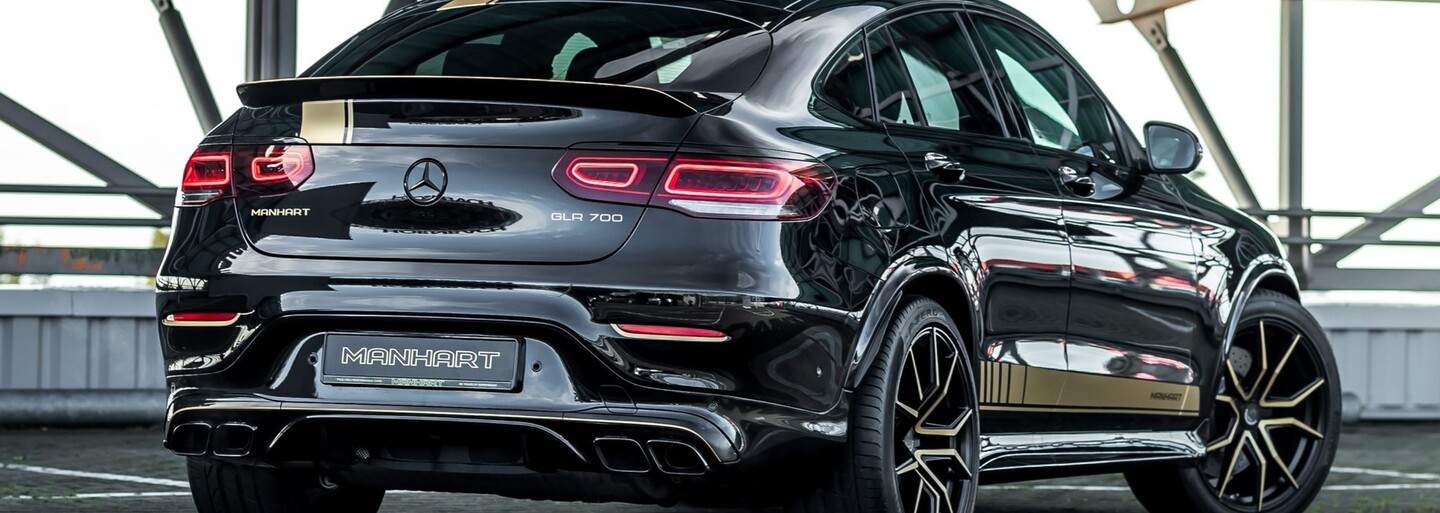 Manhart pretvoril Mercedes-AMG GLC 63 S na 707-koňovú beštiu s čierno-zlatým kabátom