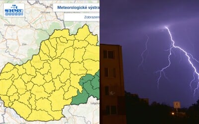 MAPA: Na Slovensko dnes prídu po extrémnom teple aj superbúrky. SHMÚ vydáva množstvo výstrah