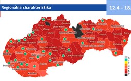 MAPA: Situácia sa výrazne zlepšuje, od budúceho týždňa budú v COVID automate len 2 čierne okresy