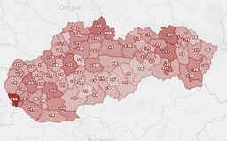 MAPA: Slováci sa nakazili na pohreboch, v práci, ale aj doma. Tieto okresu sú na tom najhoršie