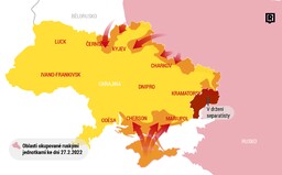 Mapa války na Ukrajině: Takto postupuje ruská armáda