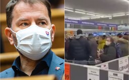 Matovič vysmial Slovákov, ktorí sa takmer pobili v Lidli kvôli respirátorom
