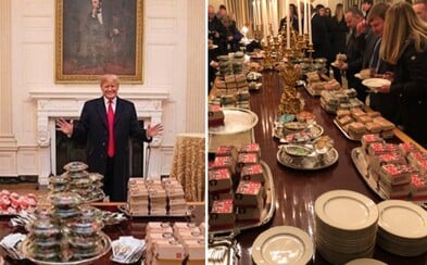 Místo slavnostní večeře podával Trump v Bílém domě McDonald's Místo slavnostní večeře podával Trump v Bílém domě McDonald's