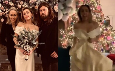 Miley Cyrus tancuje a žiari šťastím na čarovných svadobných fotografiách. Zapózovala si aj s rodičmi Miley Cyrus tancuje a žiari šťastím na čarovných svadobných fotografiách. Zapózovala si aj s rodičmi