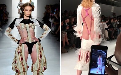 Motiv vagíny ovládl výjimečnou přehlídku na newyorském Fashion Weeku. Ženský pohlavní orgán se objevoval všude, kde to šlo Motiv vagíny ovládl výjimečnou přehlídku na newyorském Fashion Weeku. Ženský pohlavní orgán se objevoval všude, kde to šlo
