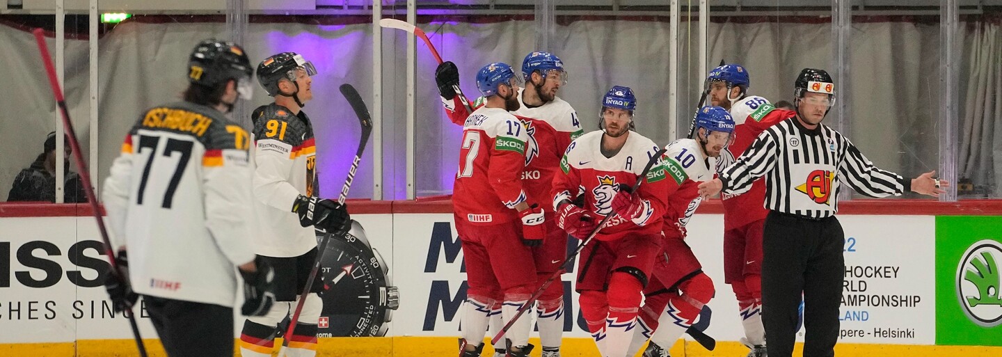 MS v hokeji 2022: Česko porazilo Německo 4:1 a postupuje do semifinále (Aktualizováno)