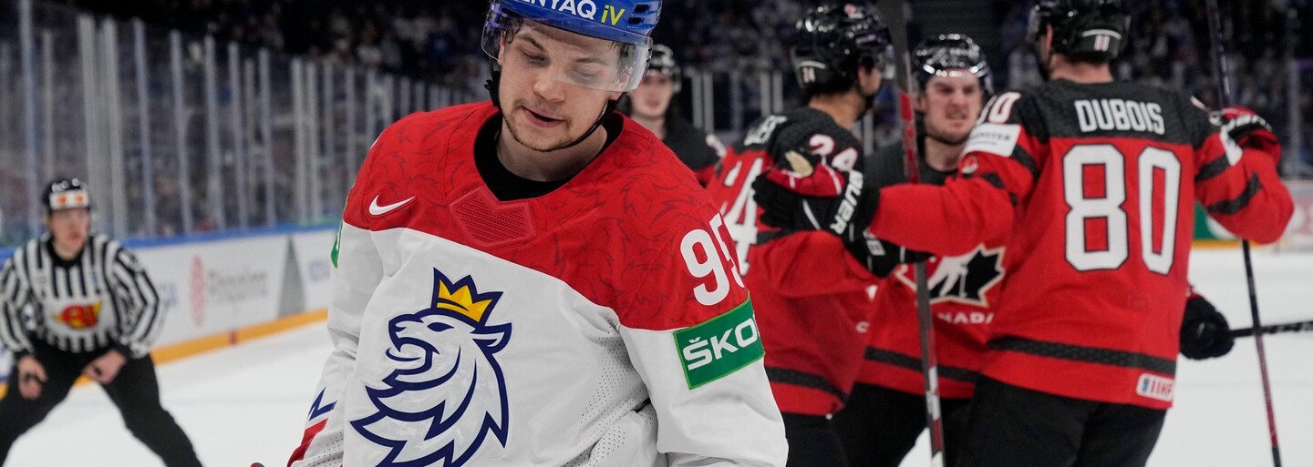 MS v hokeji 2022: Český hokejový tým prohrál s Kanadou 1:6
