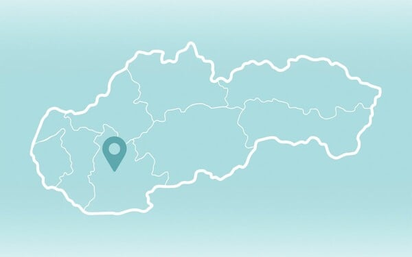 Ktorý okres je vyznačený na slepej mape?