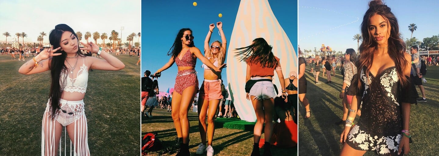 Na obľúbenom festivale Coachella zahviezdili aj menej známe krásky, ktoré ohúria nielen svojimi outfitmi