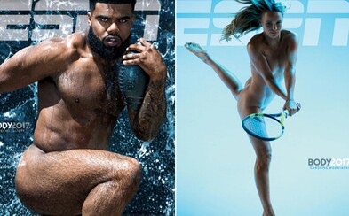 Na titulce magazínu ESPN se objevila nahá Caroline Wozniacka i hráč z NFL. Někteří lidé však měli s obnaženými sportovci značný problém Na titulce magazínu ESPN se objevila nahá Caroline Wozniacka i hráč z NFL. Někteří lidé však měli s obnaženými sportovci značný problém