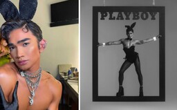 Na titulce Playboye je poprvé v historii gay. Filipínský influencer pózuje se známými oušky, které měla na sobě i Kate Moss 