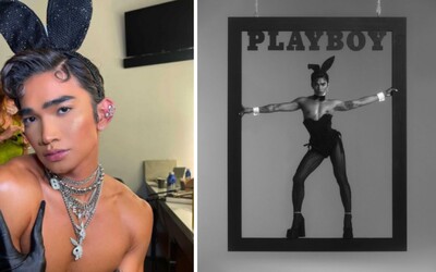 Na titulke Playboya je prvýkrát v histórii gay. Filipínsky influencer pózuje so známymi uškami, ktoré mala na sebe aj Kate Moss