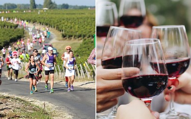 Na tomto francouzském maratonu piješ víno a jíš ústřice, sýry a steaky. Výhrou jsou přepravky plné alkoholu Na tomto francouzském maratonu piješ víno a jíš ústřice, sýry a steaky. Výhrou jsou přepravky plné alkoholu