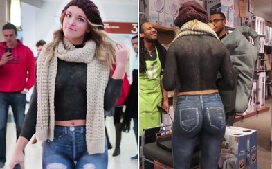 Nahá modelka sa prechádzala v obchodnom centre. Rafinovaný bodypaint nahradil oblečenie, no ľudia si nahotu všimli Nahá modelka sa prechádzala v obchodnom centre. Rafinovaný bodypaint nahradil oblečenie, no ľudia si nahotu všimli