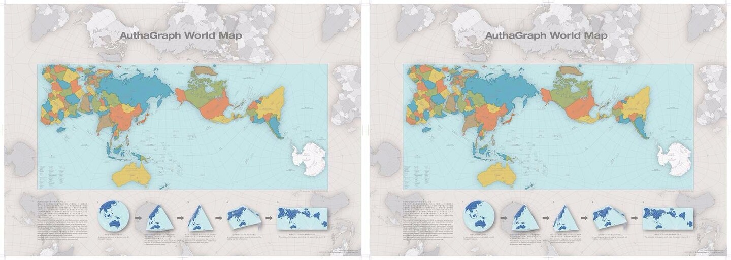 Nejpřesnější mapa světa vůbec. Japonský umělec v ní zanechal skutečné proporce států a získal za ni i ocenění