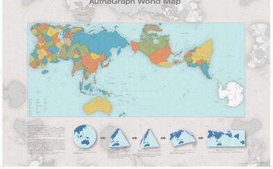Nejpřesnější mapa světa vůbec. Japonský umělec v ní zanechal skutečné proporce států a získal za ni i ocenění Nejpřesnější mapa světa vůbec. Japonský umělec v ní zanechal skutečné proporce států a získal za ni i ocenění