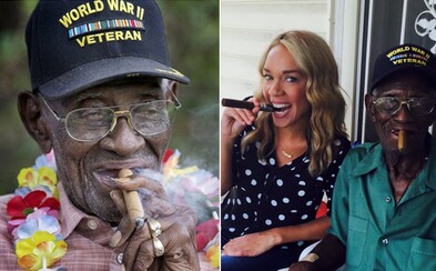 Najstarší žijúci veterán z druhej svetovej vojny oslávil 111. narodeniny s cigarou v ústach. Denne ich vyfajčí aj 12 a život si stále užíva Najstarší žijúci veterán z druhej svetovej vojny oslávil 111. narodeniny s cigarou v ústach. Denne ich vyfajčí aj 12 a život si stále užíva