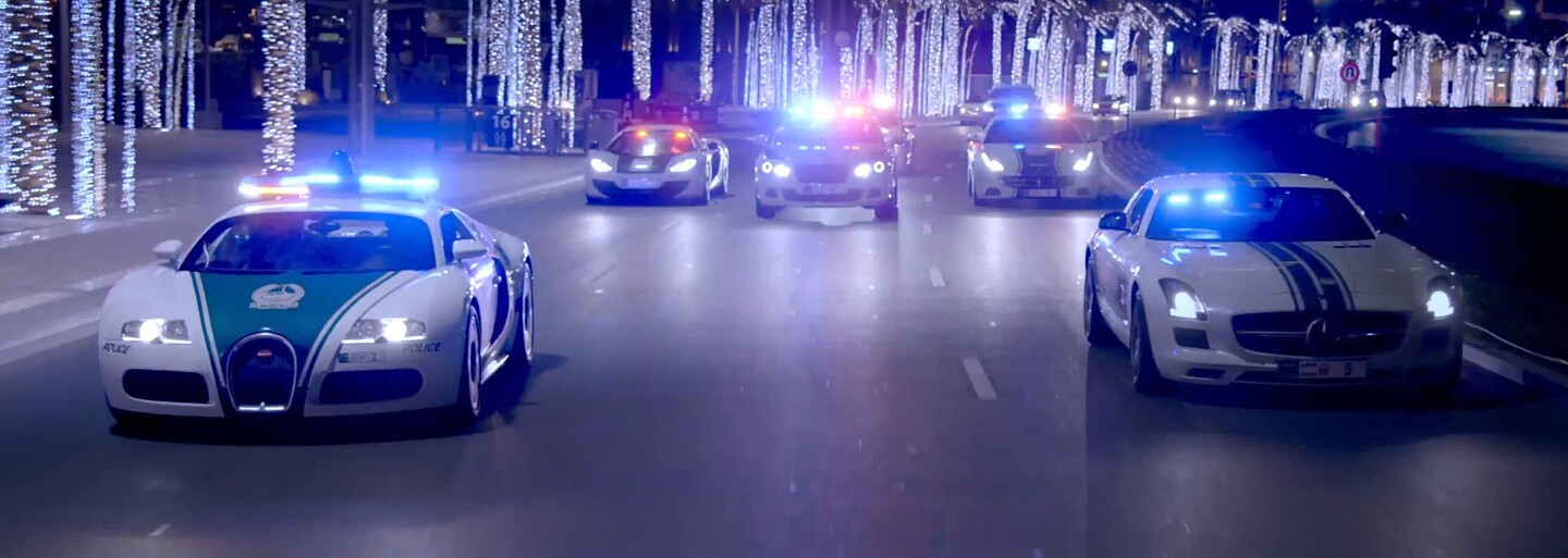 Najúžasnejšie policajné superautá z Dubaja sa promenádujú v najnovšom videu