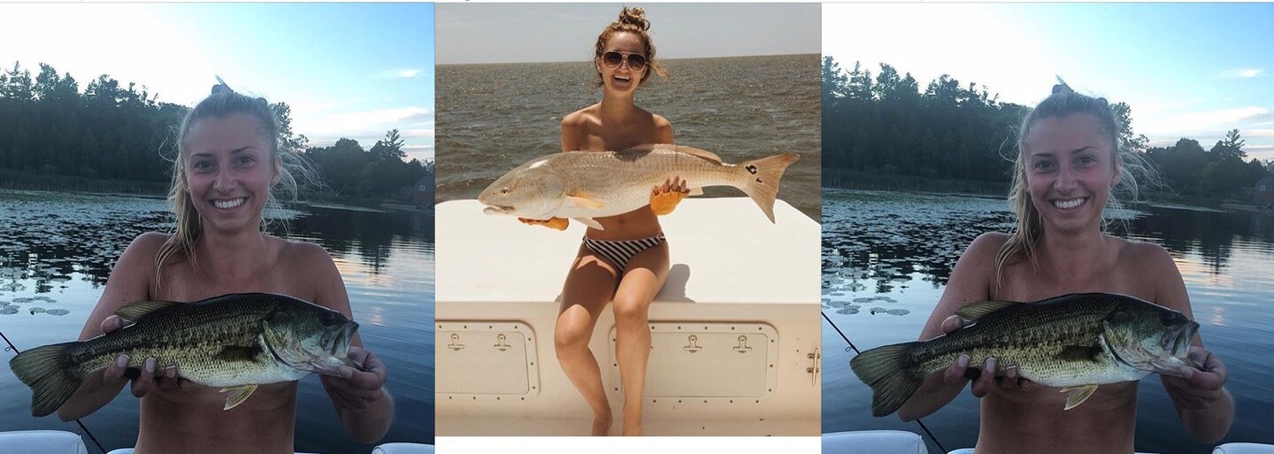 Namiesto podprseniek si ženy pred prsiami držia ryby. Nový internetový trend sa ti určite rýchlo zapáči