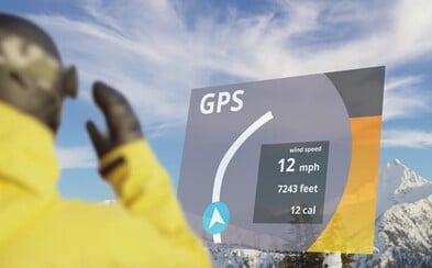Navigace nebo digitální tachometr. Univerzální HUD pro sjezdové brýle udělá z jízdy nezapomenutelný zážitek Navigace nebo digitální tachometr. Univerzální HUD pro sjezdové brýle udělá z jízdy nezapomenutelný zážitek