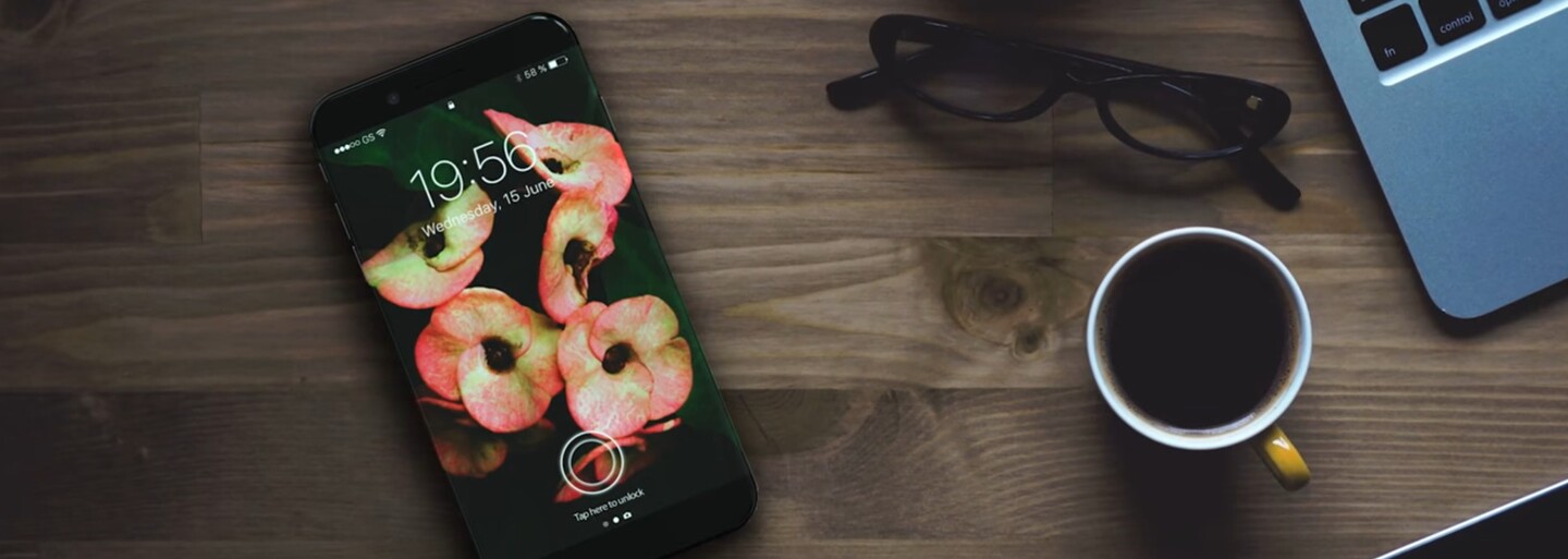 Návrat ku klasike? Nádherný koncept iPhone 8 ukazuje displej bez rámikov, zaoblené sklo a kovový rámik