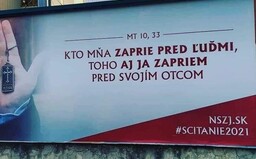Nehanbím sa za Ježiša! Na Slovensku sa objavili billboardy iniciatívy, ktorá chce, aby ľudia v sčítaní podporili cirkvi