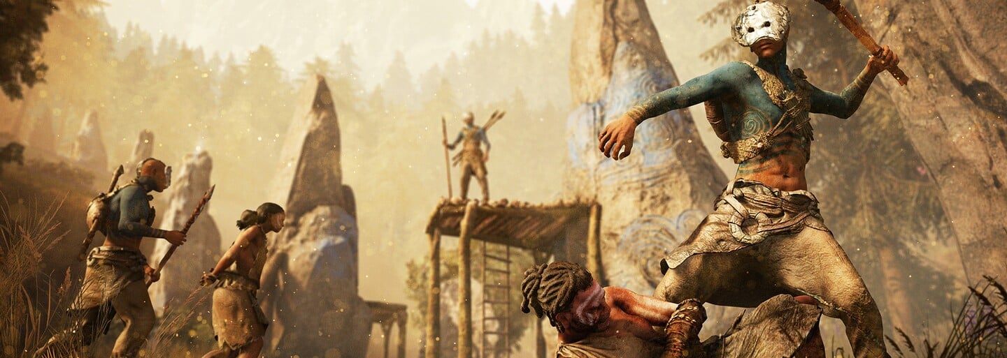 Nelítostné války soupeřících kmenů udělají z Far Cry Primal pořádně krvavý zážitek