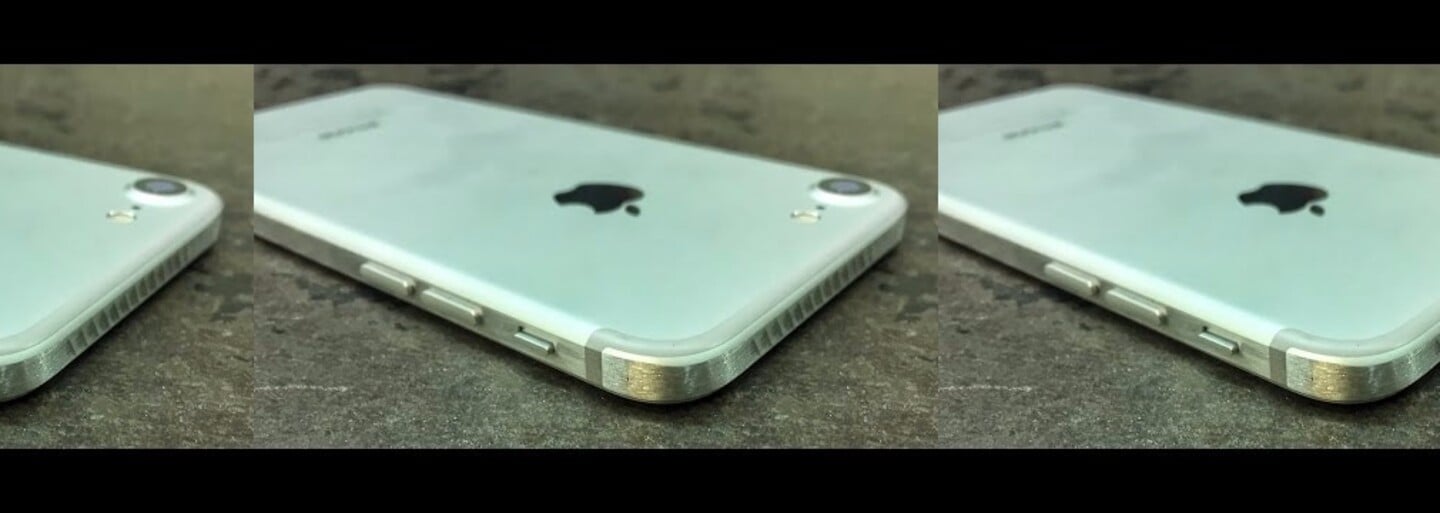 Nelíbí se ti zaoblený a kluzký design iPhonu 7? Pomocí průmyslové pily a brusky si ho chlapík rychle pozměnil
