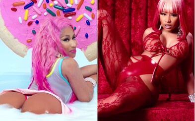 Nicki Minaj si v novom klipe plnom zadkov prezlieka výstredné outfity. Zo žien urobila živé sochy Nicki Minaj si v novom klipe plnom zadkov prezlieka výstredné outfity. Zo žien urobila živé sochy