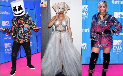 Nicki Minaj v masce medúzy od Versace či barevná Dua Lipa. Jaké róby předvedly celebrity na MTV EMA 2018? Nicki Minaj v masce medúzy od Versace či barevná Dua Lipa. Jaké róby předvedly celebrity na MTV EMA 2018?