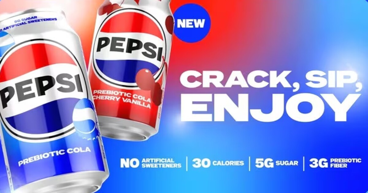 Pepsi mění pravidla hry ve světě nápojů. Do prodeje míří prebiotická cola