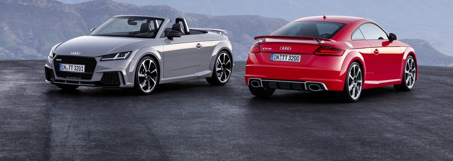 Nové 400-koňové žihadlá od Audi, TT RS Coupé a Roadster, sú rýchlejšie, ako by niekto čakal!