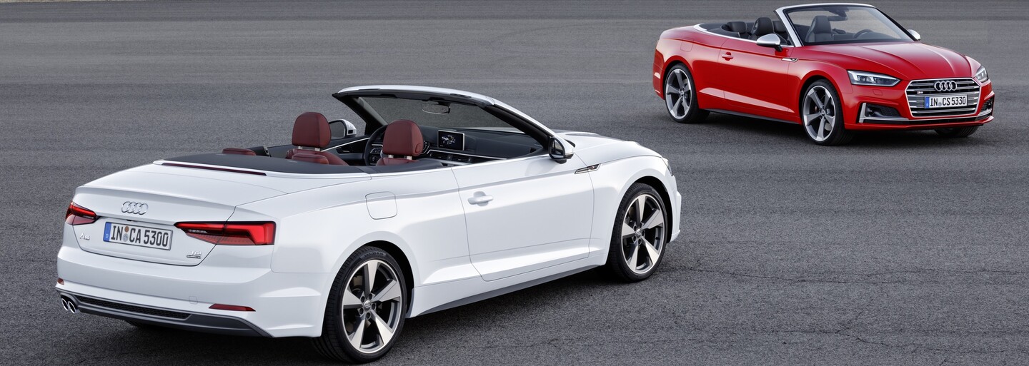 Nové Audi A5 přichází o střechu. Nechybí vrcholná verze S5 Cabriolet s 354 koňmi nebo unikátní mikrofon
