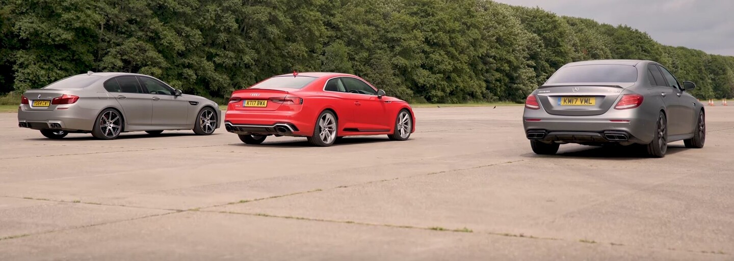 Zbrusu nová RS5 vyzvala ve sprintu i o třídu vyšší konkurenci. Uspěla proti M5 a AMG E 63?