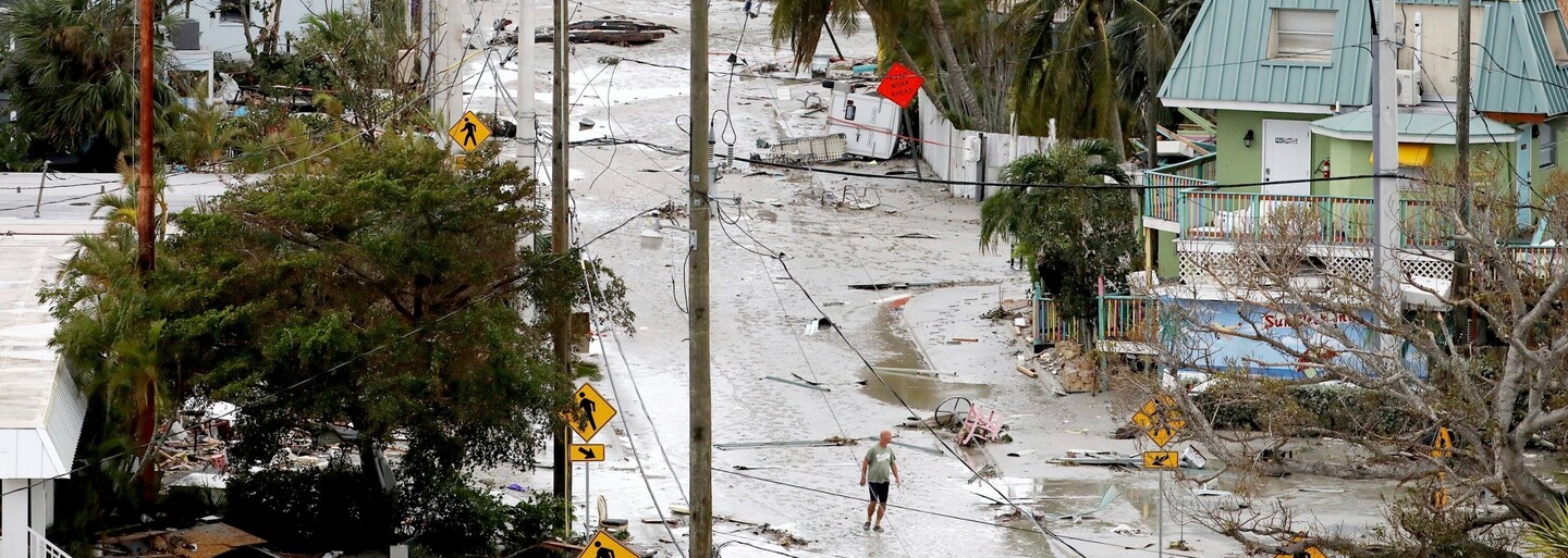 Obrazem: Floridou se prohnal hurikán Ian, vyžádal si obrovské škody a ztráty na životech