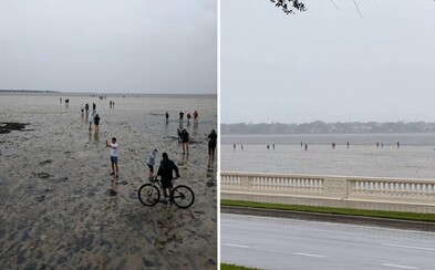 Oceán po hurikánu Irma zmizel i na Floridě. Lidé kráčeli desítky metrů po místech, kde byla před pár hodinami voda Oceán po hurikánu Irma zmizel i na Floridě. Lidé kráčeli desítky metrů po místech, kde byla před pár hodinami voda