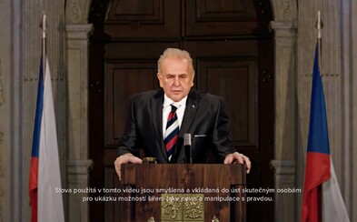 Odolávejme vlivům slibujícím peníze a moc. Chraňme novináře, říká Miloš Zeman na fake videu Odolávejme vlivům slibujícím peníze a moc. Chraňme novináře, říká Miloš Zeman na fake videu